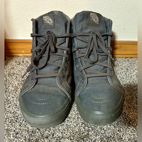 Vans - high top - gray - size 12 - Picture 2 of 6